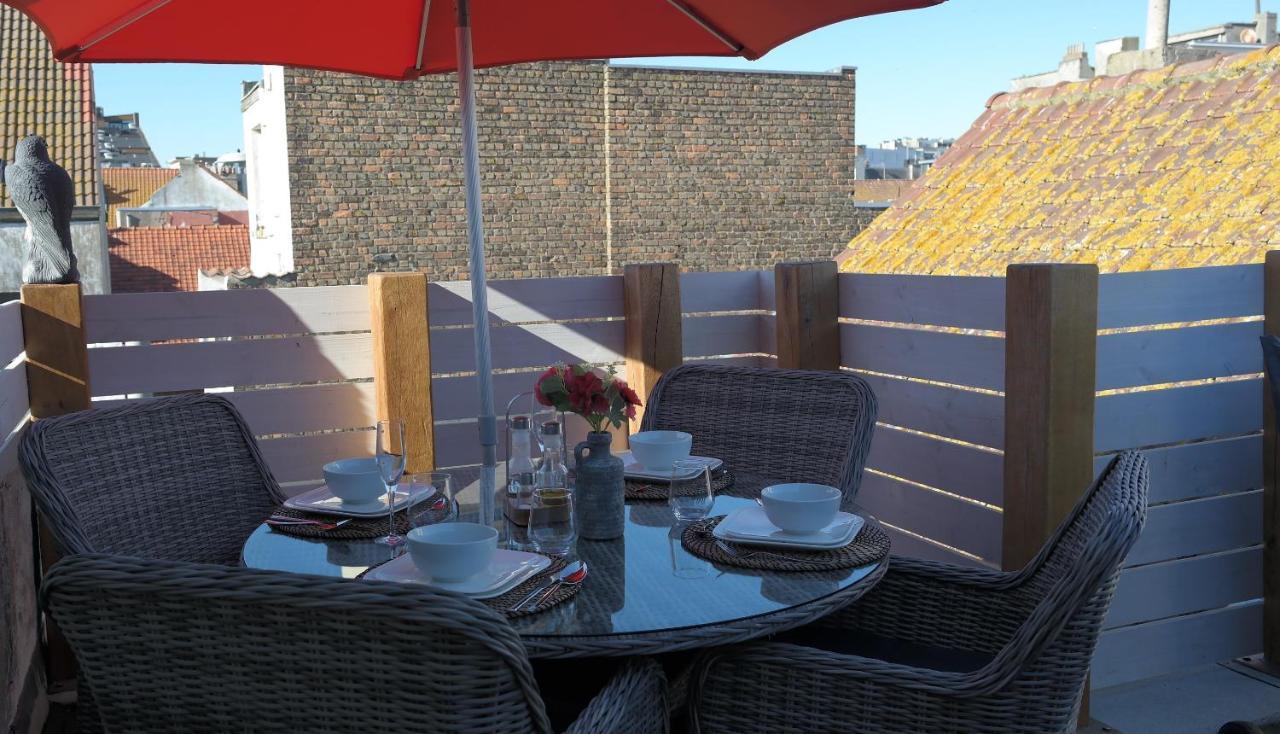 The Rooftop - A Trendy New Apartment With Airconditioning, Large Terrace & Free Parking Ostende Exterior foto