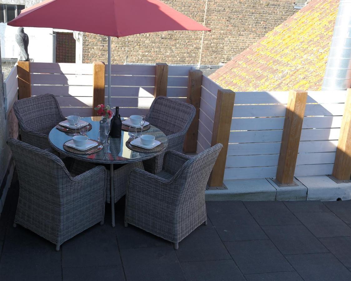 The Rooftop - A Trendy New Apartment With Airconditioning, Large Terrace & Free Parking Ostende Exterior foto