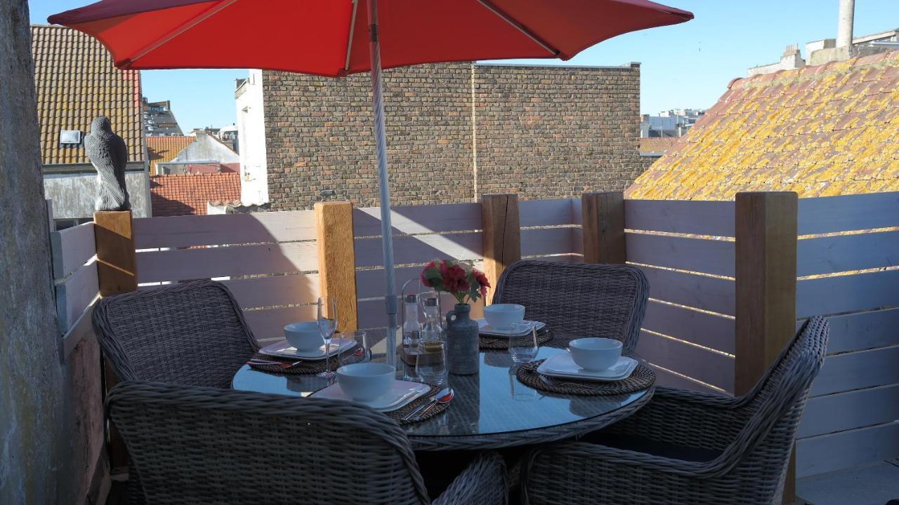 The Rooftop - A Trendy New Apartment With Airconditioning, Large Terrace & Free Parking Ostende Exterior foto