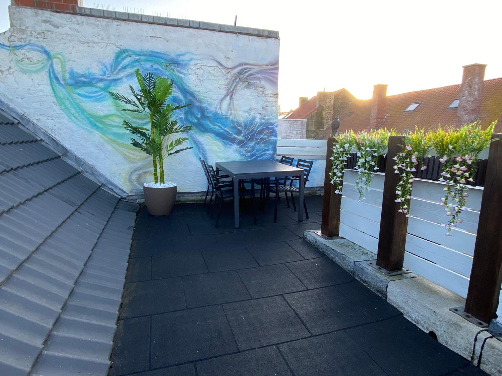 The Rooftop - A Trendy New Apartment With Airconditioning, Large Terrace & Free Parking Ostende Exterior foto